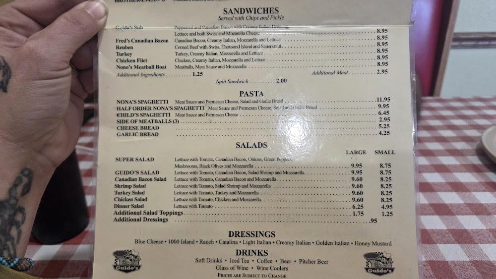 Guido's Pizza - Tontitown Guido's Sub